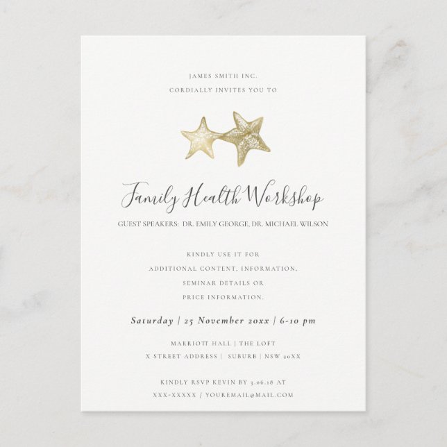 POSTAL DE ANUNCIOS EVENTO TALLER ROSA MARINA RUBOR DE EUCALIPTO (Anverso)