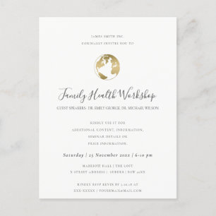 POSTAL DE ANUNCIOS EVENTO TALLER ROSA NEGRO ROSADO EUCALIPTO