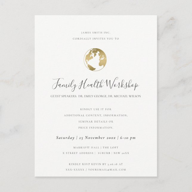 POSTAL DE ANUNCIOS EVENTO TALLER ROSA NEGRO ROSADO EUCALIPTO (Anverso)