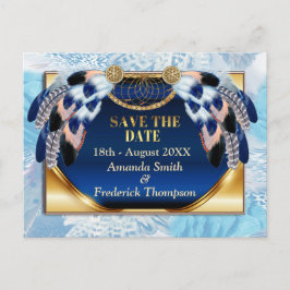 Postal De Anuncios Exótico Catcher del sueño azul salva las fechas