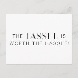 POSTAL DE ANUNCIOS EXPRESIONES DE GRADUACIÓN DE GRADO DE HASSSEL WORL