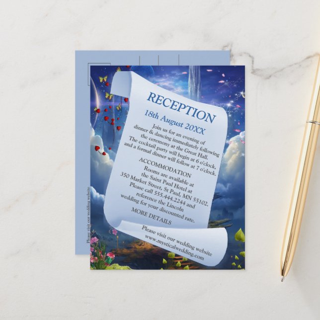 Postal De Anuncios Fantasías Reinos de Escenario Mágico (Anverso/Reverso In Situ)