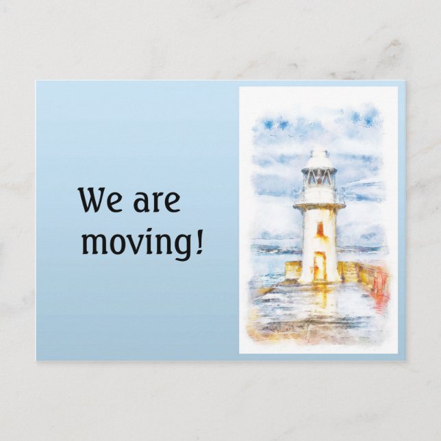 Postal De Anuncios Faro Blanco Cambio de Dirección (Anverso)
