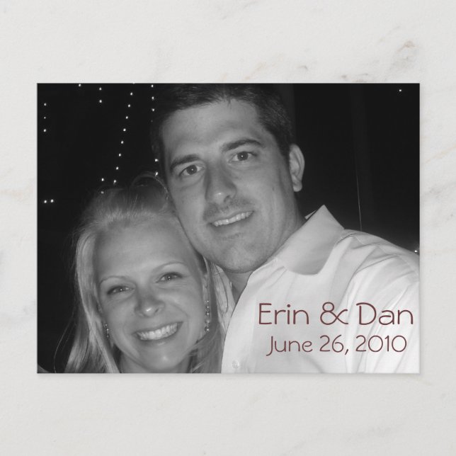 Postal De Anuncios favorito en b&amp;y (Anverso)