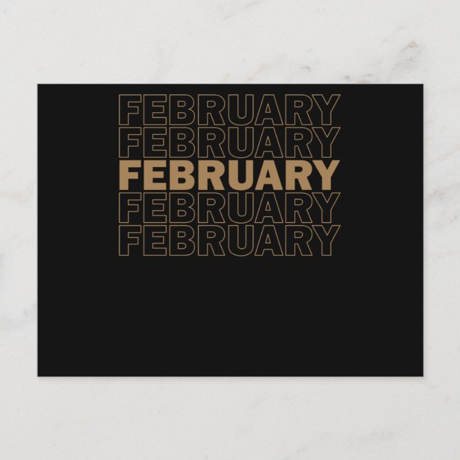 Postal De Anuncios February Shadow Black History Month (Anverso)