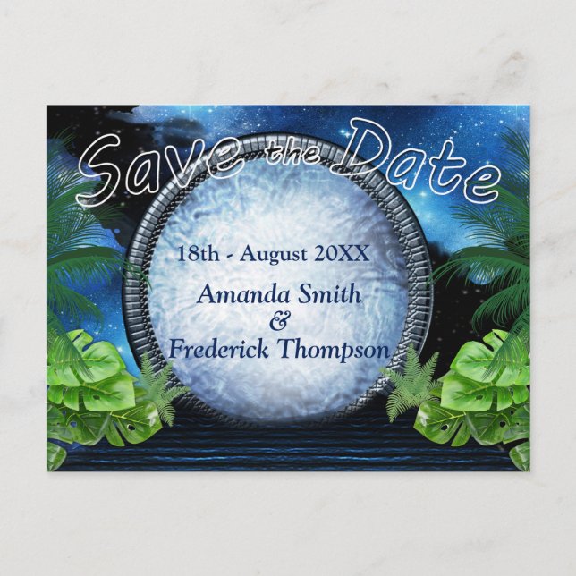 Postal De Anuncios Fechas de guardado del portal de la galaxia (Anverso)