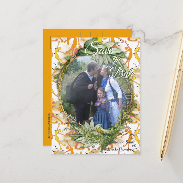 Postal De Anuncios Felices Chicas de Yoga Bailando   (Anverso/Reverso In Situ)