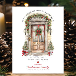 Postal De Anuncios Felices Fiestas Puerta Principal Móvil