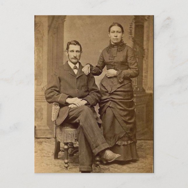 Postal De Anuncios Felicidad de recién casados (Anverso)