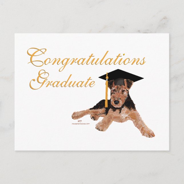 Postal De Anuncios Felicidades Graduado (Anverso)