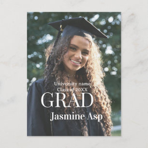 Postal De Anuncios Felicidades graduado nombre universidad nombre pro