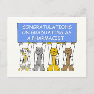 Postal De Anuncios Felicidades por graduarte como farmacéutico