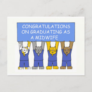 Postal De Anuncios Felicidades por graduarte como partera