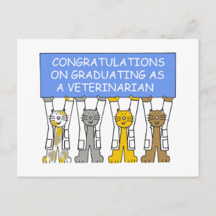 Postal De Anuncios Felicidades por graduarte como veterinario