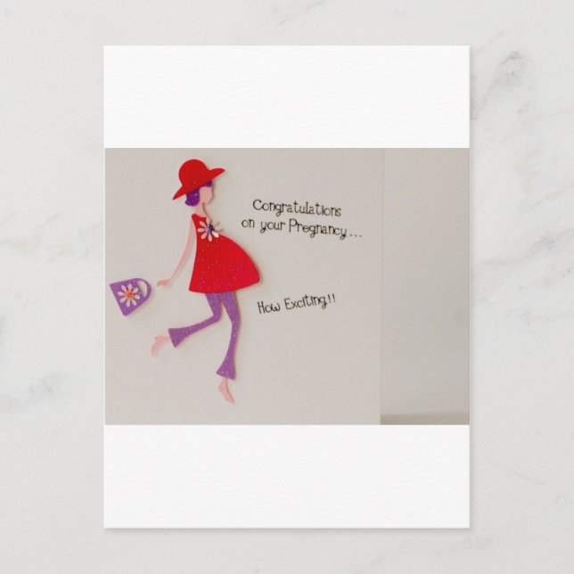 Postal De Anuncios felicidades por tu embarazo! (Anverso)