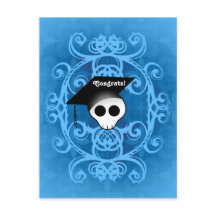 Felicitaciones Calavera de graduación gótica