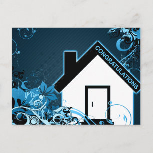 Postal De Anuncios felicitaciones por tu nuevo hogar : hogar de alta