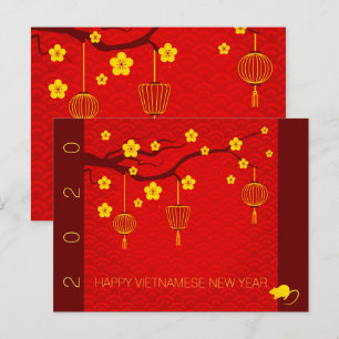 Postal De Anuncios Feliz año nuevo 2020 a la cita vietnamita HP