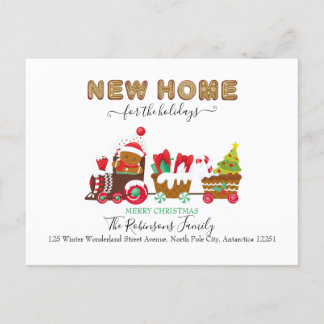 Postal De Anuncios Feliz Mudanza a Nuevo Hogar Navidad