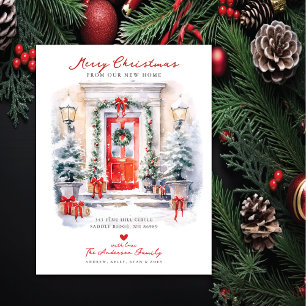 Postal De Anuncios Feliz Navidad Mudanza de Casa Nueva