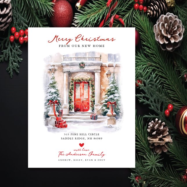 Postal De Anuncios Feliz Navidad Nueva Casa en Movimiento (Subido por el creador)