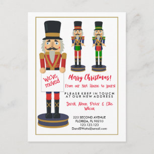 Postal De Anuncios Feliz Navidad Nutcracker que hemos movido la direc