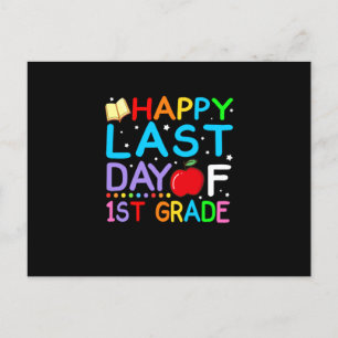 Postal De Anuncios Feliz último día de graduación de 1er grado