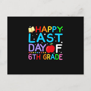 Postal De Anuncios Feliz Último Día de Graduación de 6to Grado