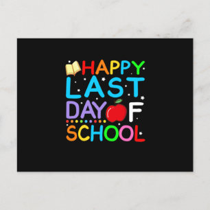 Postal De Anuncios Feliz Último Día de Graduación Escolar