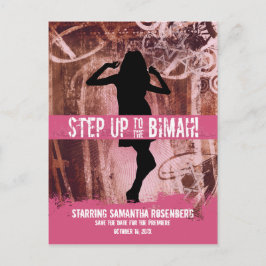 Postal De Anuncios Fiesta de Baile Bat Mitzvah Salva la Fecha