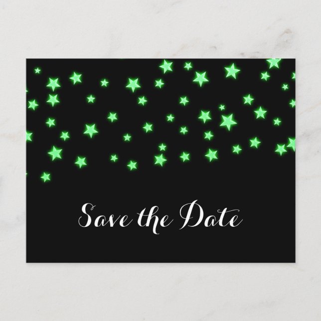 Postal De Anuncios Fiesta de cumpleaños de las estrellas brillantes v (Anverso)