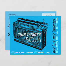 Postal De Anuncios Fiesta de cumpleaños número 50 de Radio Vintage Sa