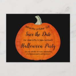 Postal De Anuncios Fiesta de Halloween para pintar el aceite de calab