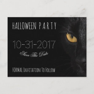 Postal De Anuncios Fiesta de Halloween personalizada Guardar la fecha