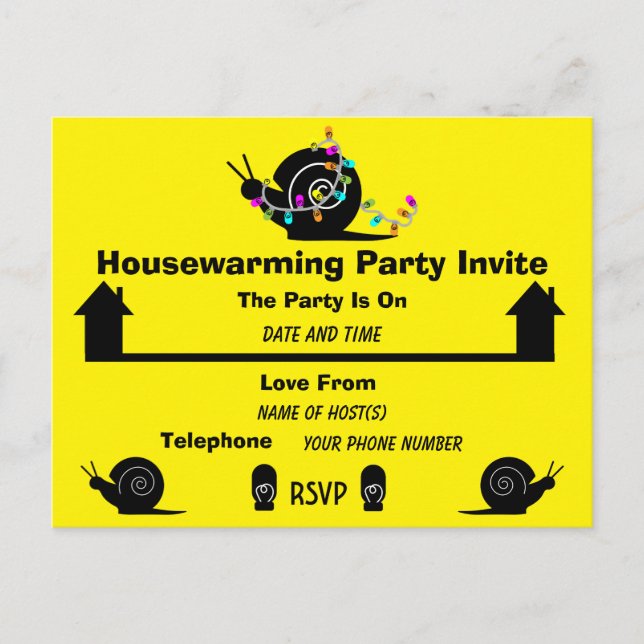 Postal De Anuncios Fiesta de inauguración de casa | Mudanza a casa |  (Anverso)