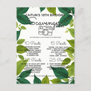 Postal De Anuncios Fiesta del juego de caza de esclavos de los bosque