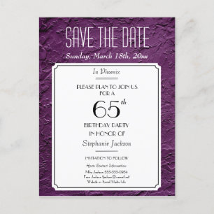 Postal De Anuncios Fiesta o Reunión texturizada de Wine Faux Salven l