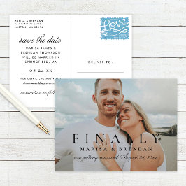 Postal De Anuncios Finalmente Foto Boda Guardar la Fecha