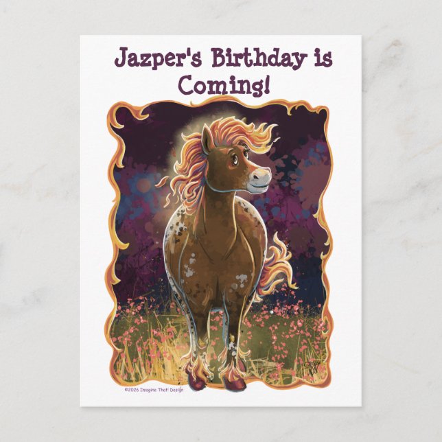 Postal De Anuncios Fire Horse (Anverso)