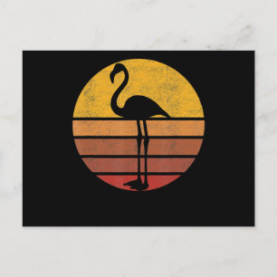 Postal De Anuncios Flamencos  Sunset Trendy Animal Silhouette Flaming