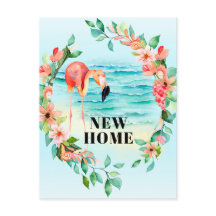 Flamingo Corona Tropical Escena de Playa Nueva Cas