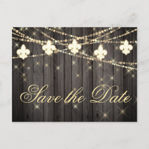 Postal De Anuncios Fleur de Lis Boda de la Moda Boho