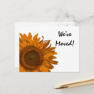 Postal De Anuncios Flor de Arte Pop Naranja Cambio de Dirección