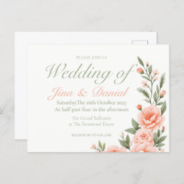 Postal De Anuncios Flor de la puesta del sol - Verde