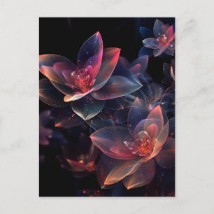 Postal De Anuncios Flor de Loto Cósmico Celestial