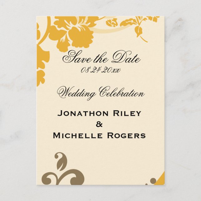 Postal De Anuncios Floral Silvestre (Anverso)