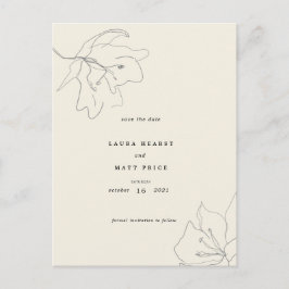 Postal De Anuncios Floral Suave de Cáscara de Huevo Moderna