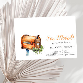 Postal De Anuncios Flores de Buzón Antiguo He Movido