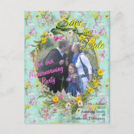 Postal De Anuncios Flores de campo Retro Meadow