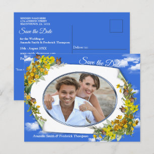 Postal De Anuncios Flores de mantequilla de primavera